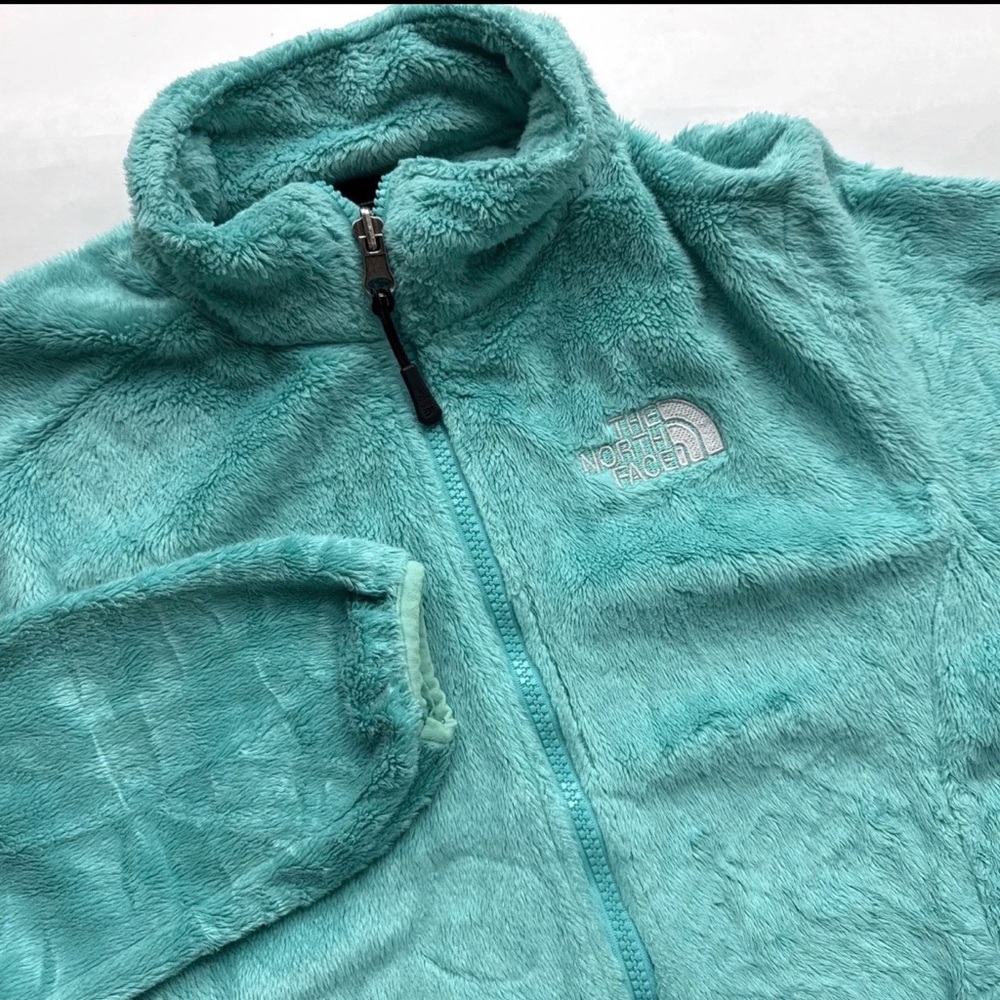 The North Face Women’s Osito Fleece Jacket Small Teal Full Zip Cozy Plush